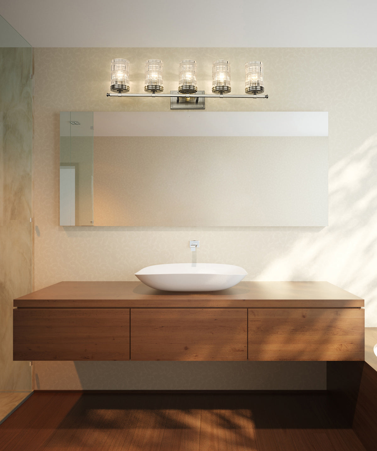 Luminaire de vanité Archer Nickel brossé, 38" – vue 2