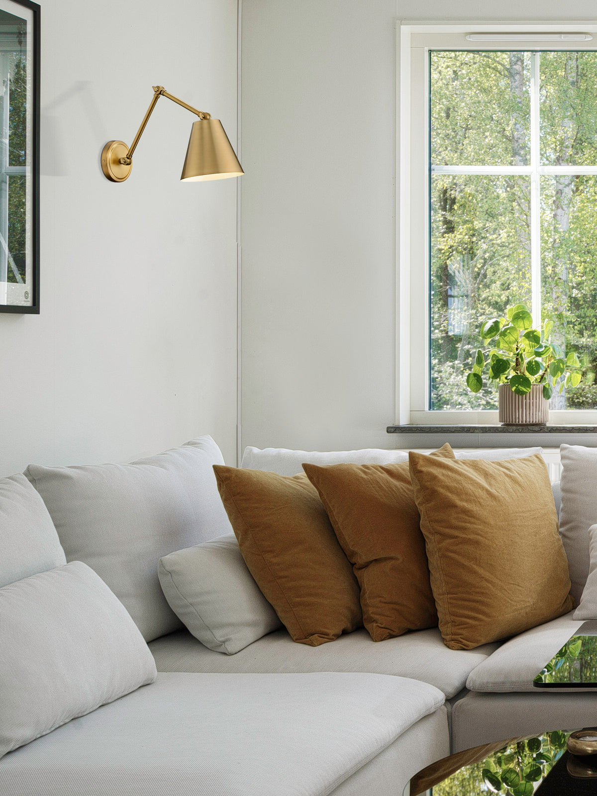 Applique murale Regent Laiton frotté – vue 2