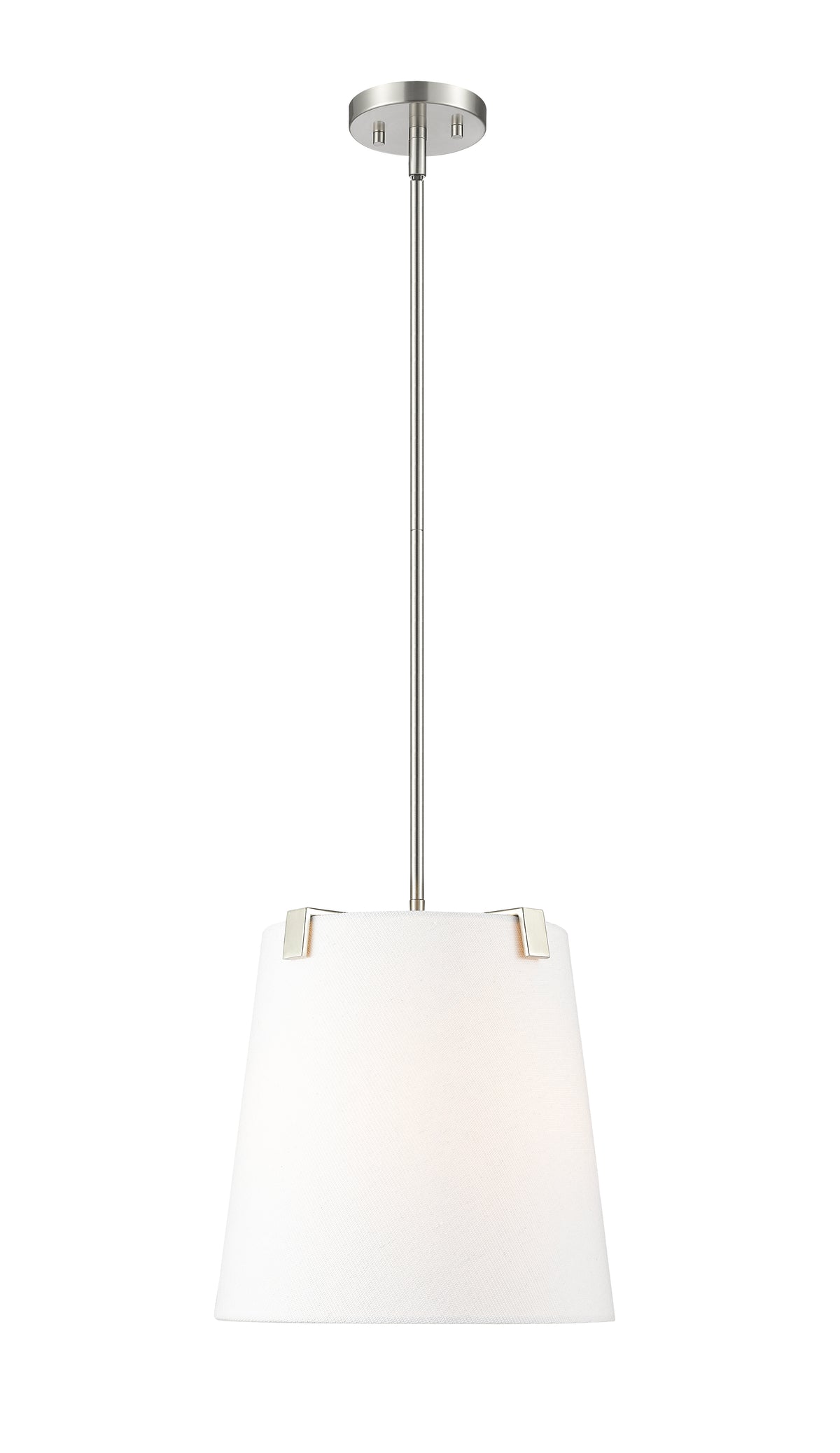 Suspension Weston Nickel brossé, Lin blanc, 13" – vue 4