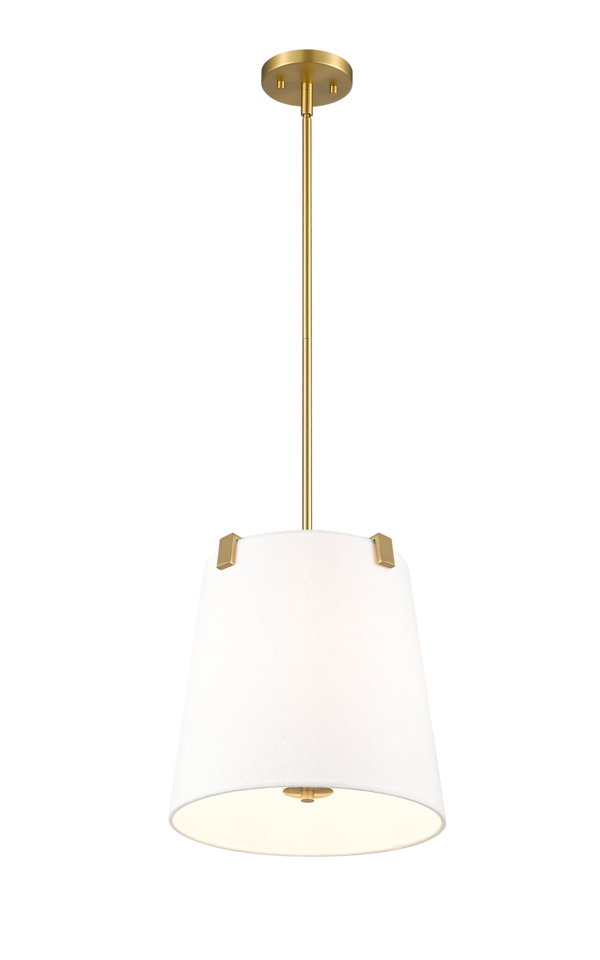 Suspension Weston Or moderne, Lin blanc, 13" – vue 5