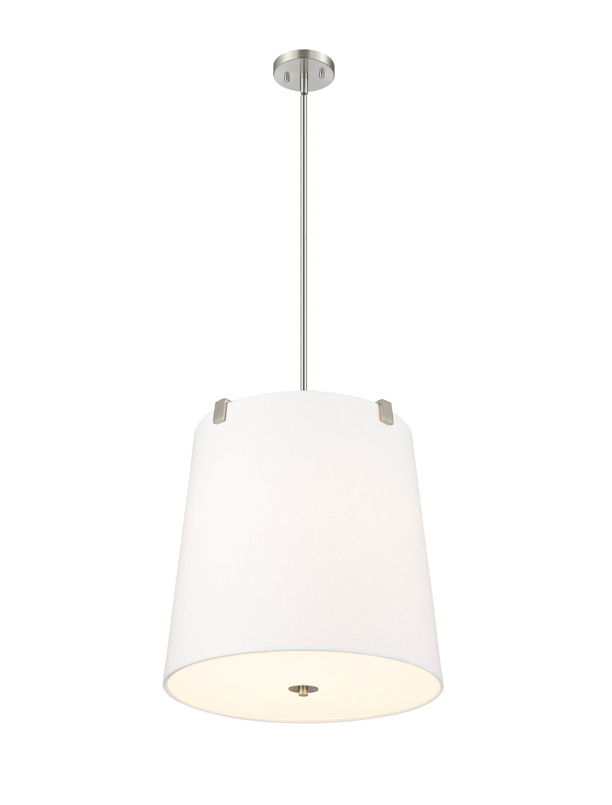 Suspension Weston Nickel brossé, Lin blanc, 18" – vue 5