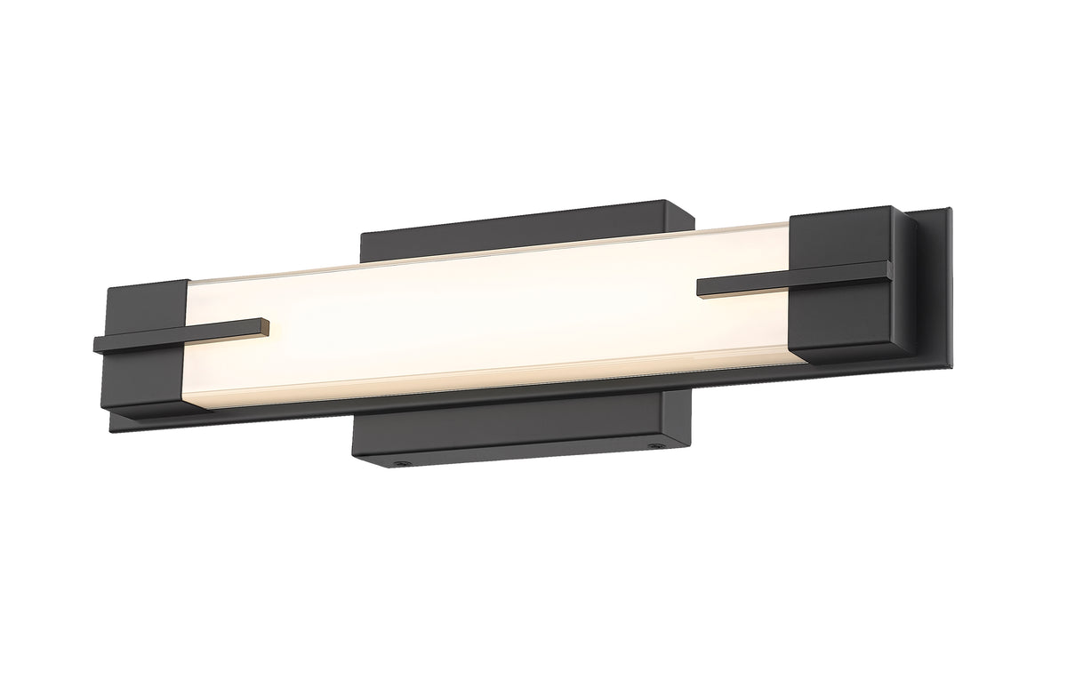 Barre d'éclairage de salle de bain Chase Noir mat, 18" – vue 4