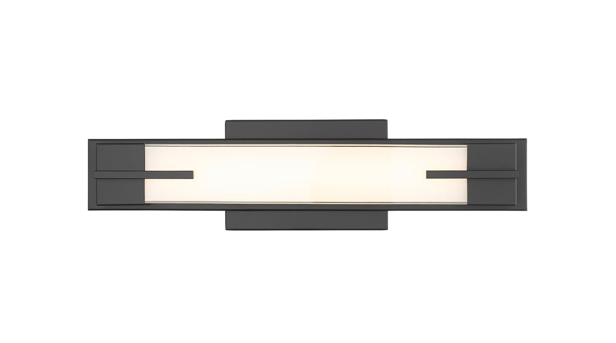 Barre d'éclairage de salle de bain Chase Noir mat, 18" – vue 5