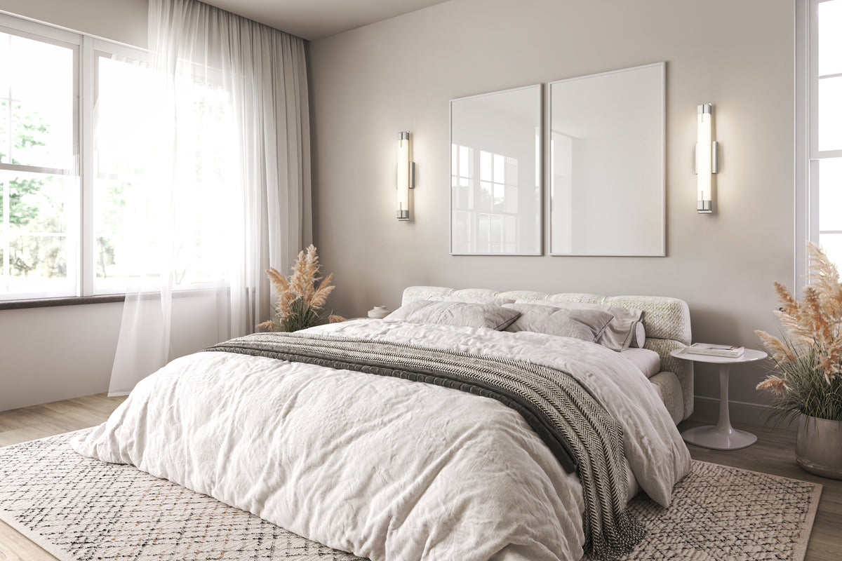 Barre d'éclairage de salle de bain Chase Nickel brossé, 23" – vue 3