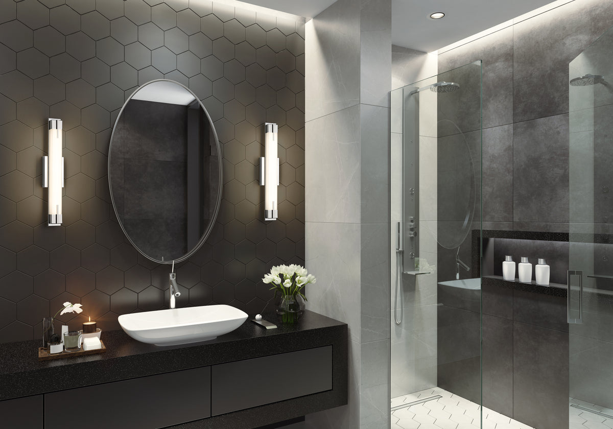 Barre d'éclairage de salle de bain Chase Chrome, 23" – vue 2