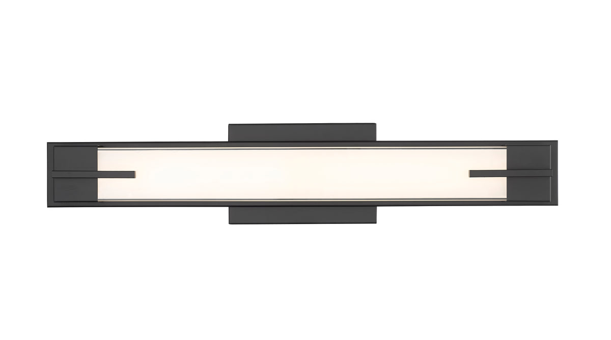 Barre d'éclairage de salle de bain Chase Noir mat, 23" – vue 5