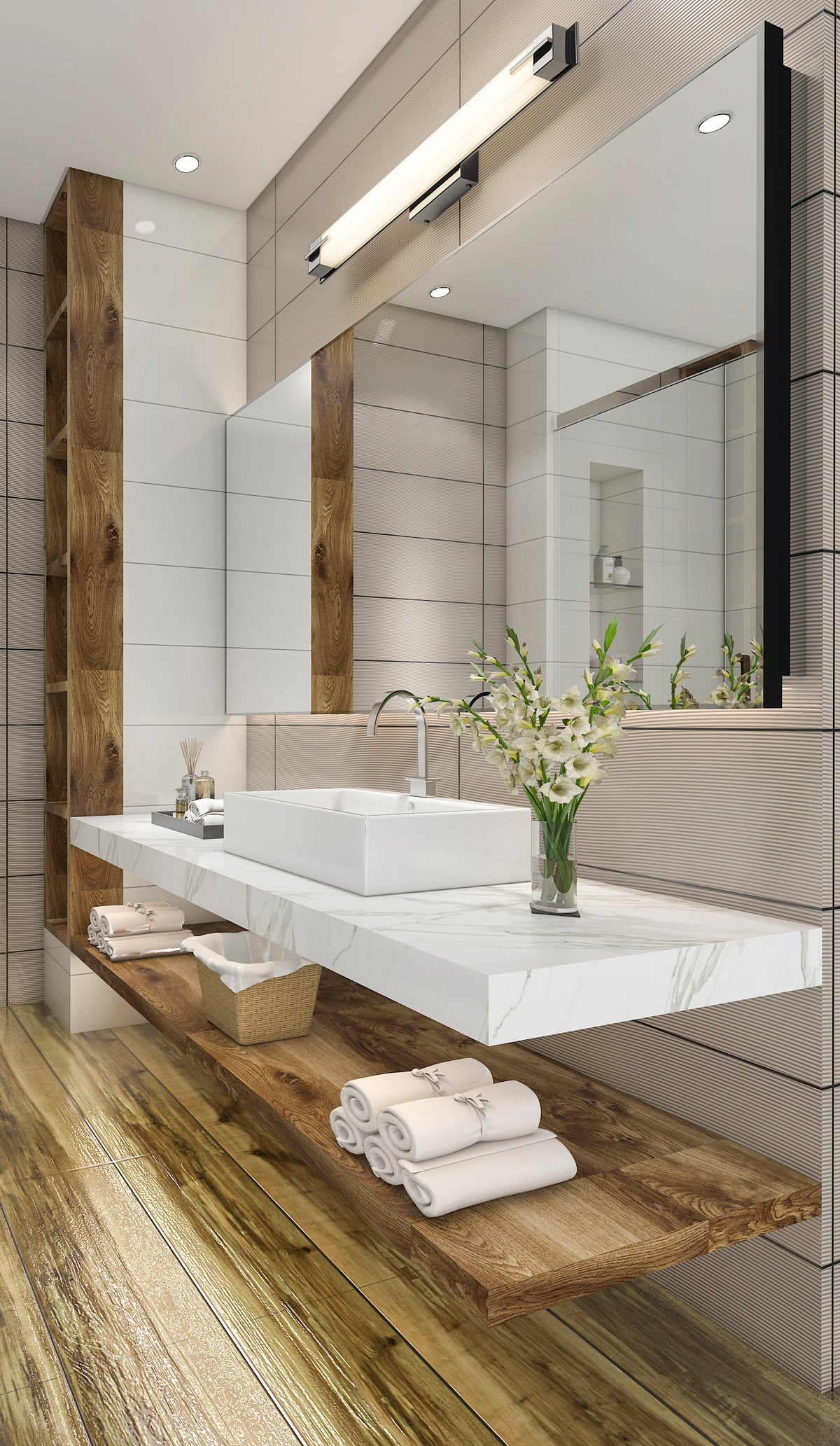 Barre d'éclairage de salle de bain Chase Chrome, 33" – vue 2