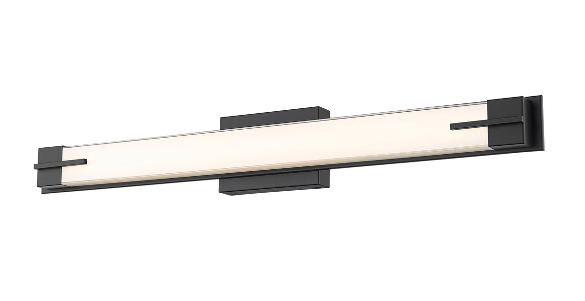 Barre d'éclairage de salle de bain Chase Noir mat, 33" – vue 4