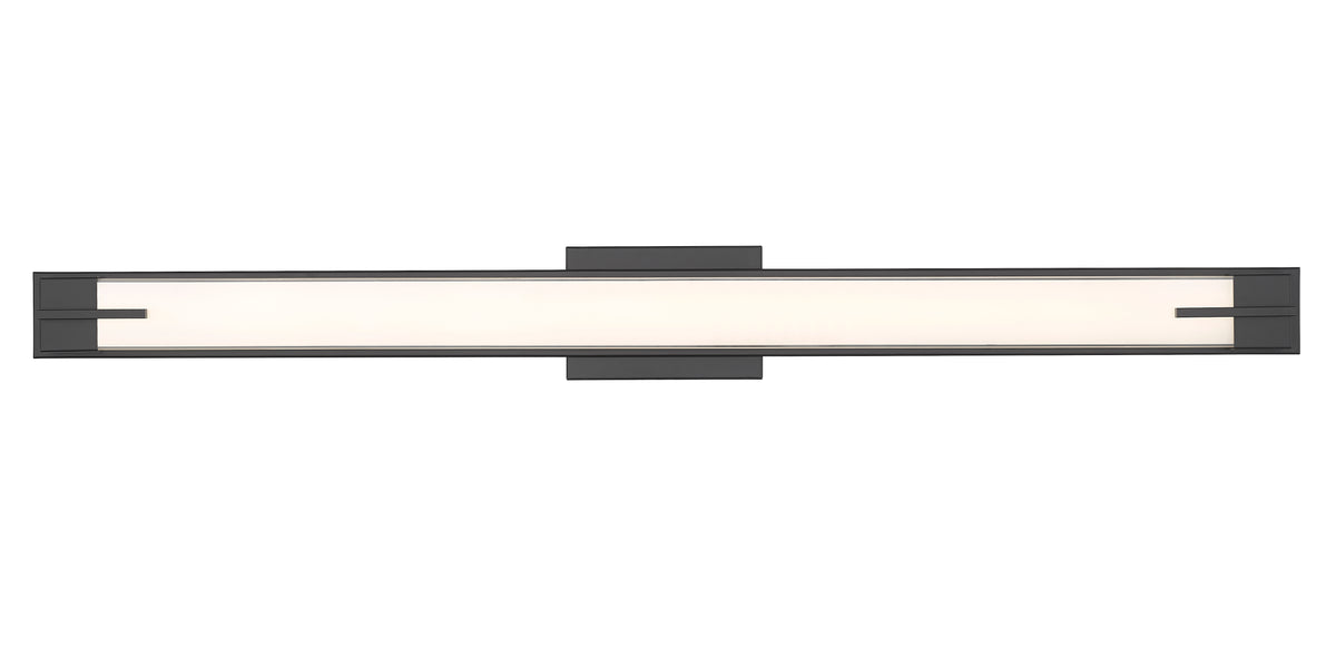 Barre d'éclairage de salle de bain Chase Noir mat, 43" – vue 5