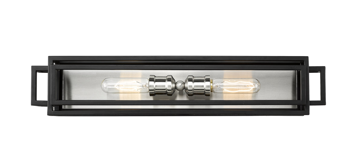 Luminaire de vanité Titania Noir + Nickel brossé, nombre ampoules 2 – vue 4