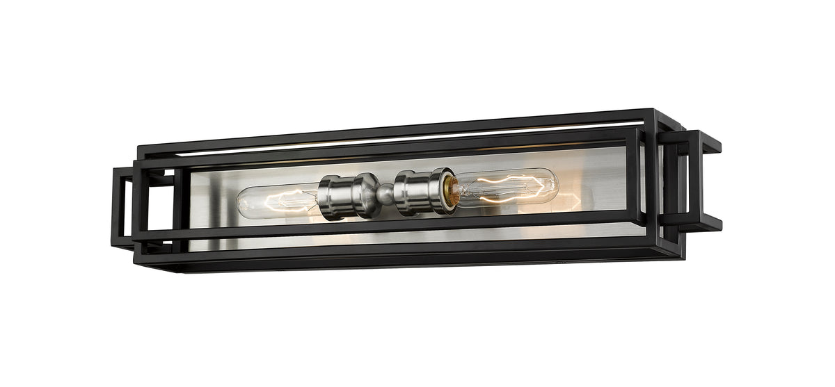 Luminaire de vanité Titania Noir + Nickel brossé, nombre ampoules 2 – vue 5