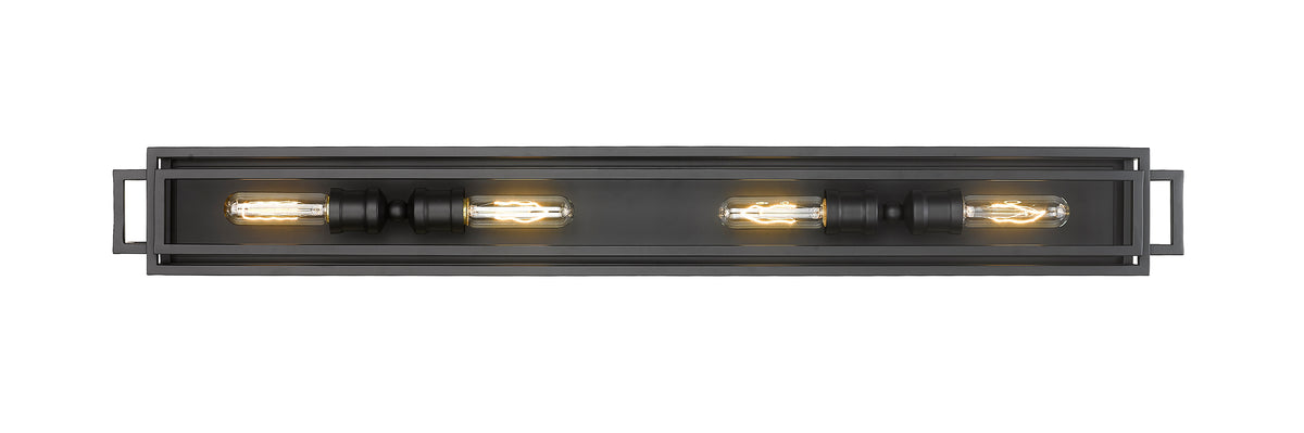 Luminaire de vanité Titania Noir mat, nombre ampoules 4 – vue 4