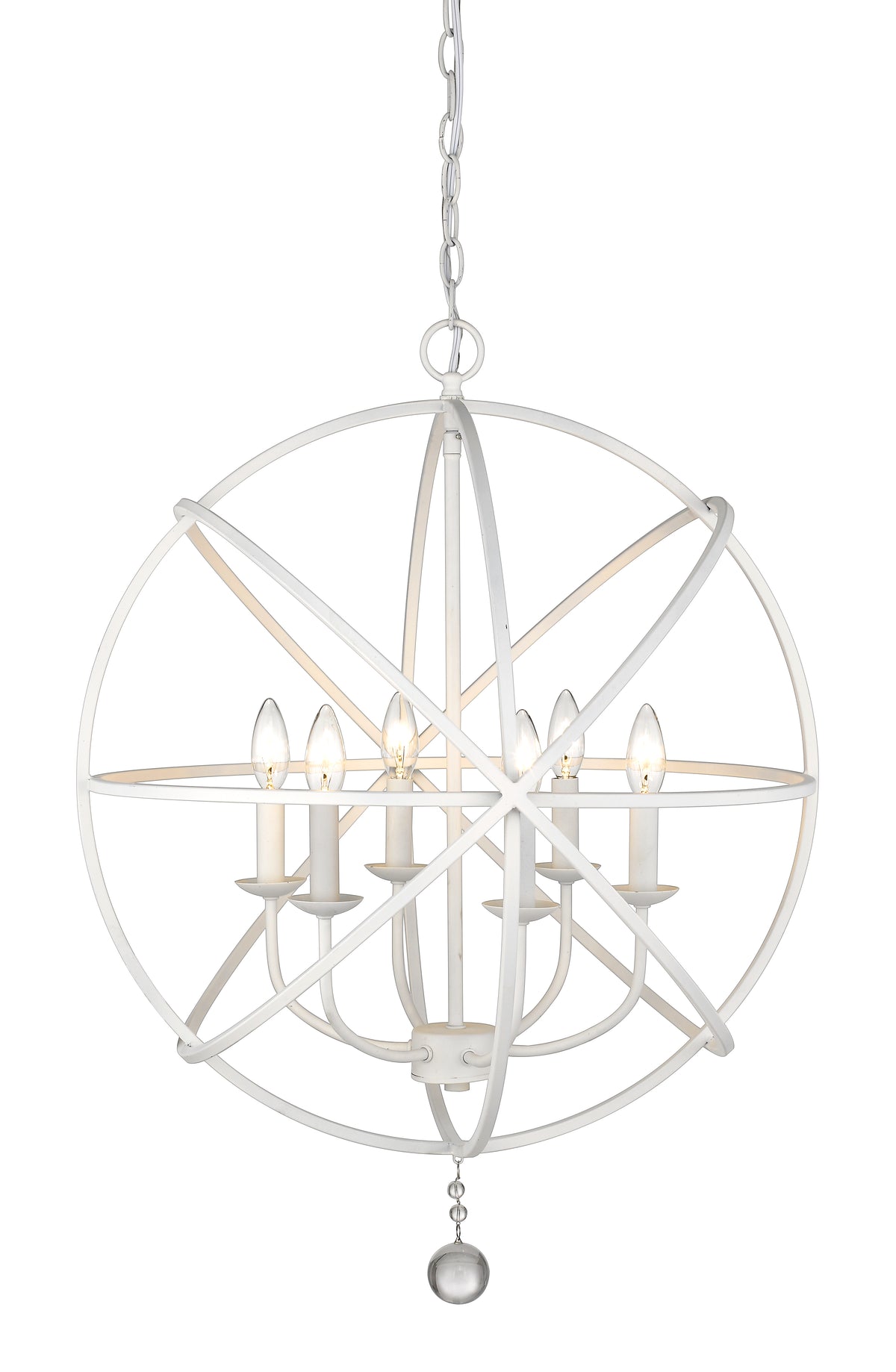 Lustre Tull Blanc mat, 24" – vue 2