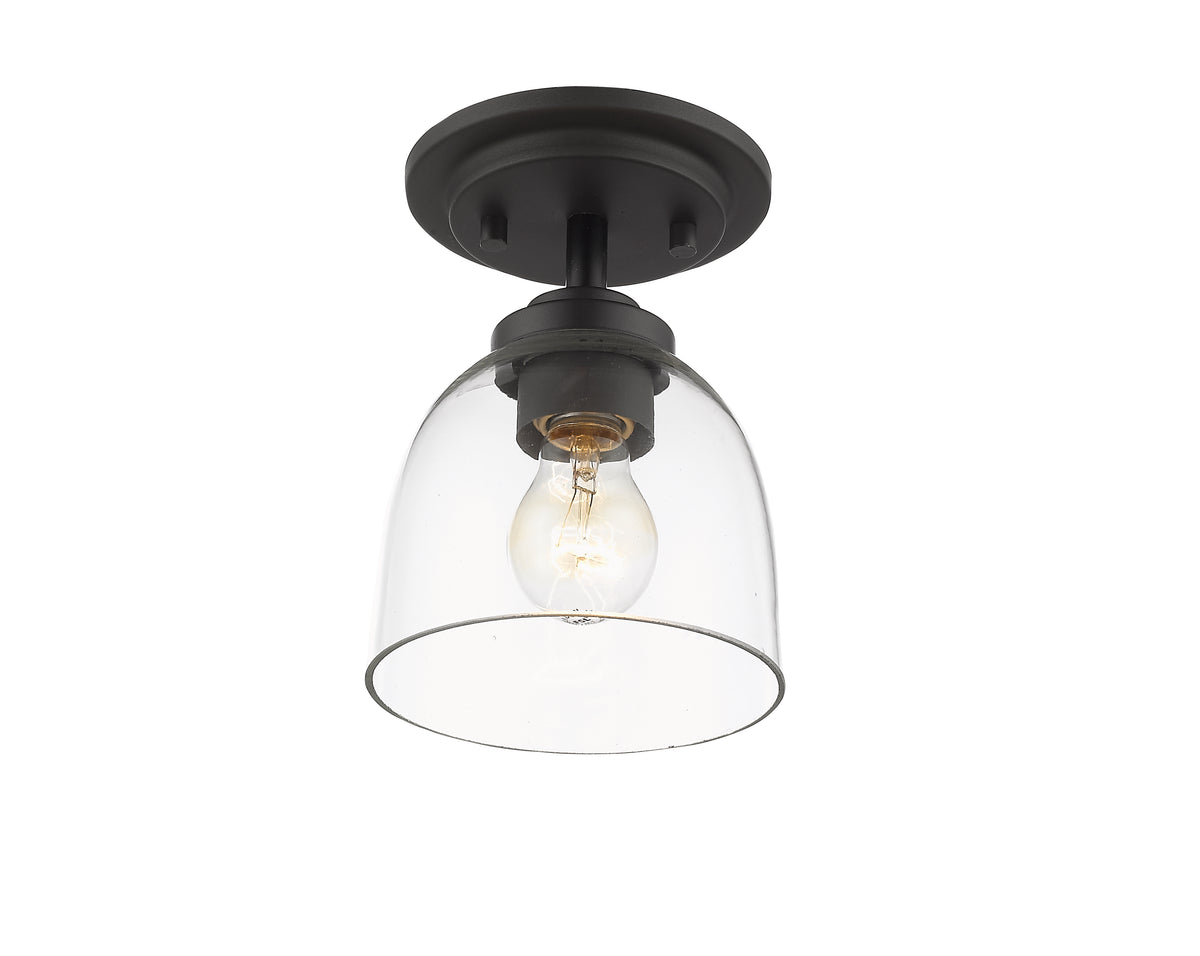 Semi-plafonnier Ashton Bronze, Transparent – vue 3