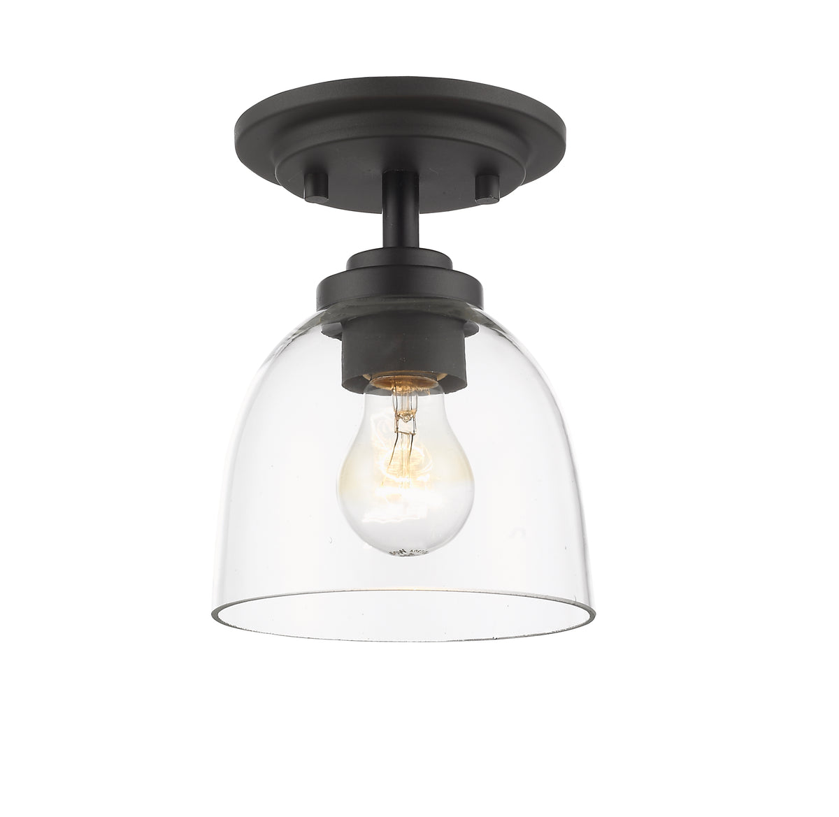 Semi-plafonnier Ashton Bronze, Transparent – vue 4
