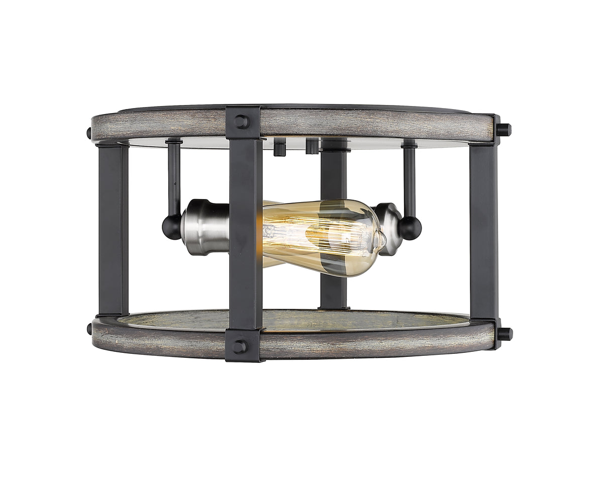 Plafonnier rond Kirkland Bardeau gris cendré, 12 3/4" – vue 5