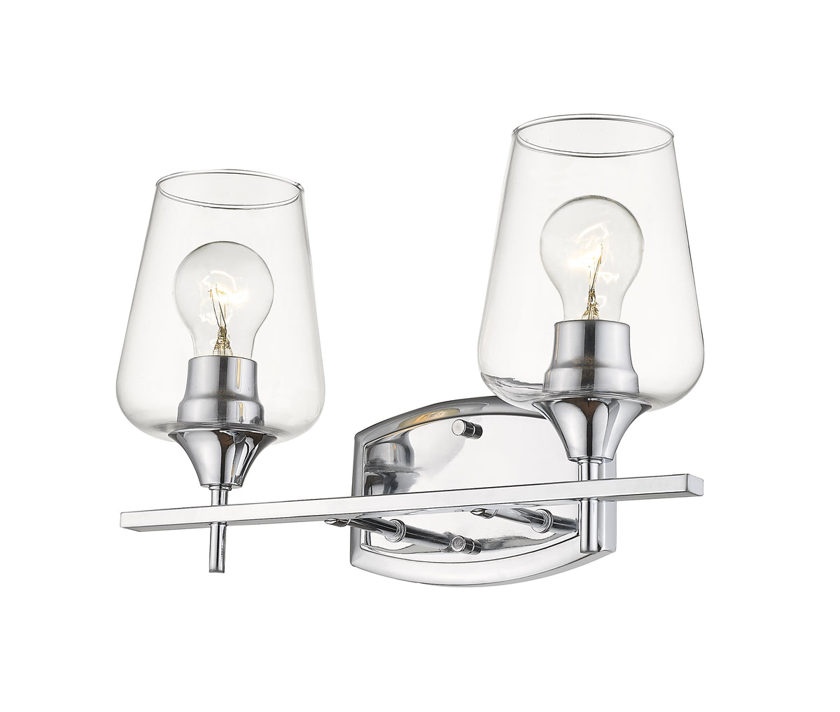 Luminaire de vanité Joliet Chrome, 15" – vue 4
