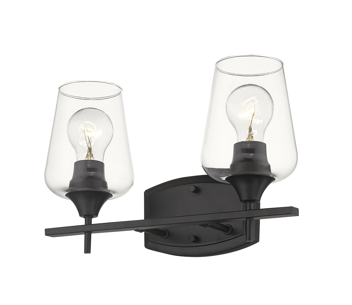 Luminaire de vanité Joliet Noir mat, 15" – vue 4