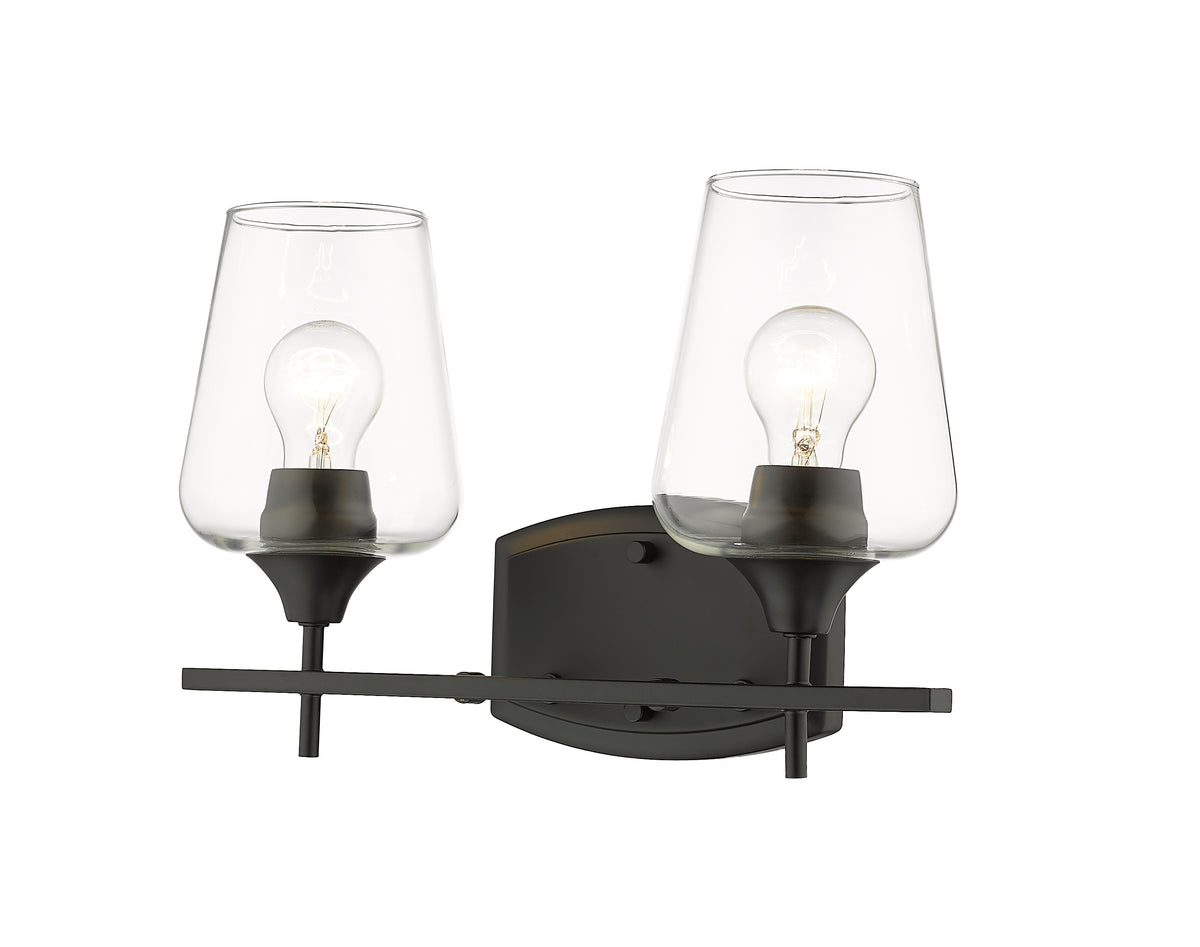 Luminaire de vanité Joliet Noir mat, 15" – vue 5