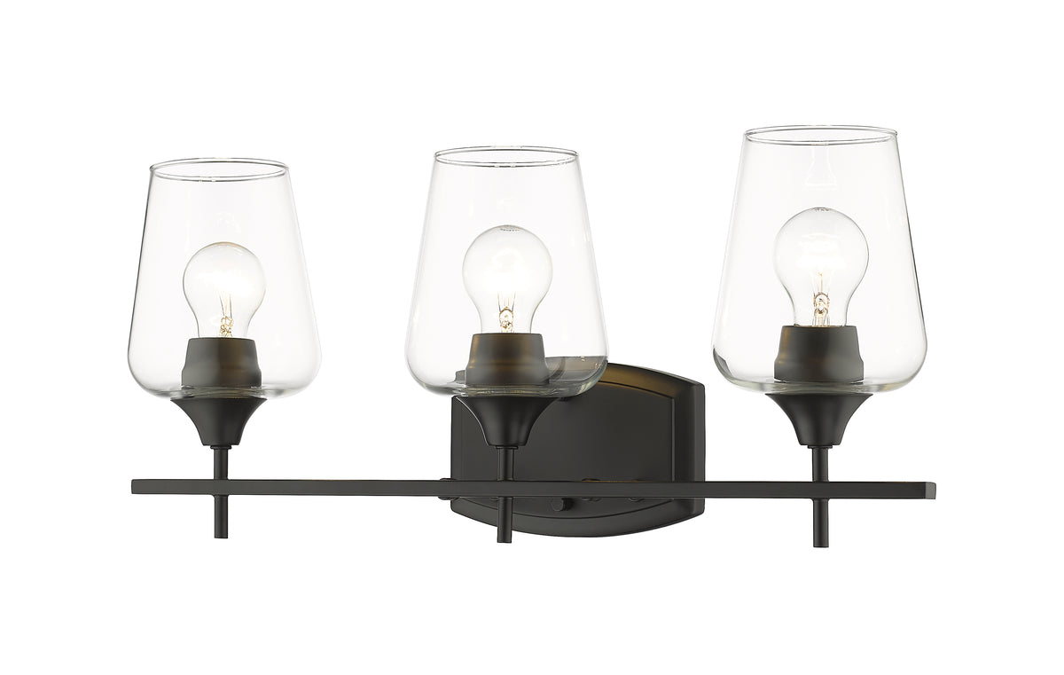 Luminaire de vanité Joliet Noir mat, 21 1/2" – vue 5
