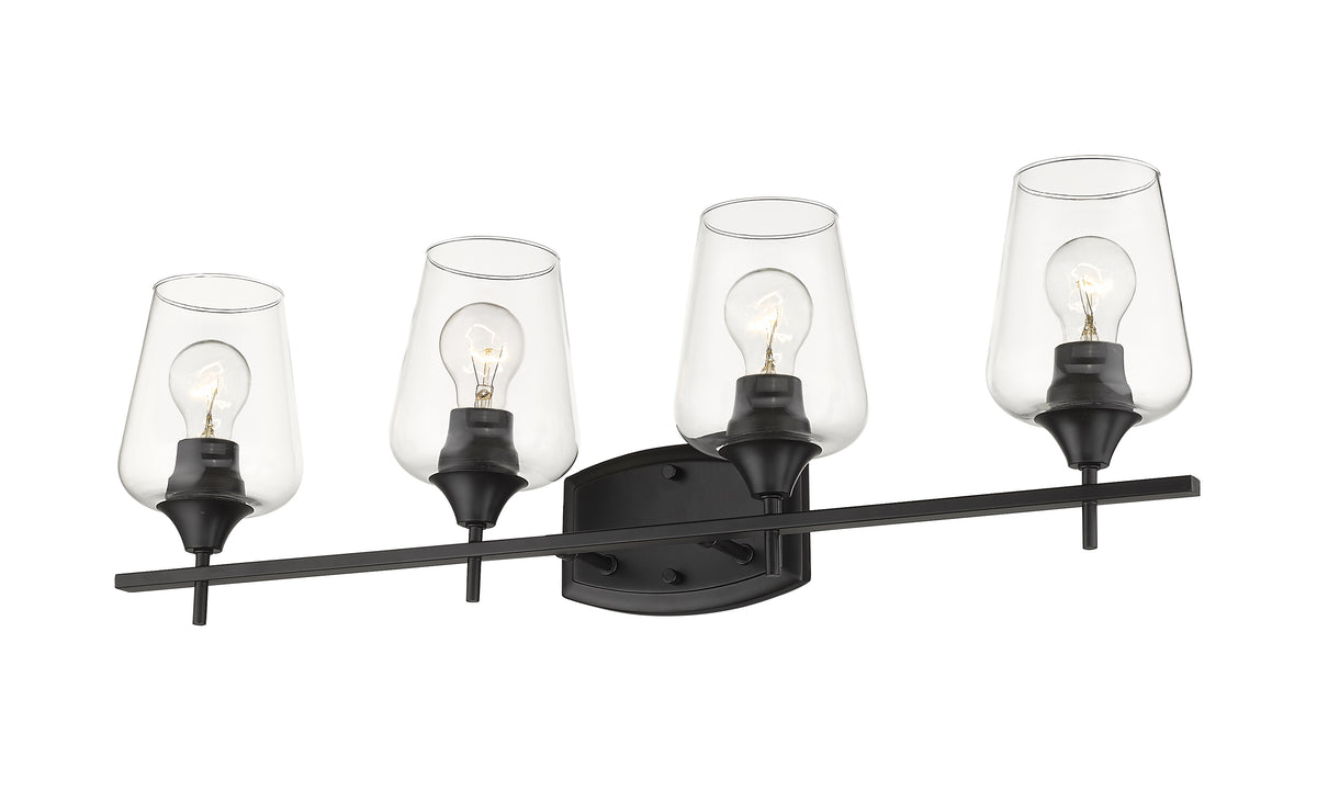 Luminaire de vanité Joliet Noir mat, 30" – vue 4