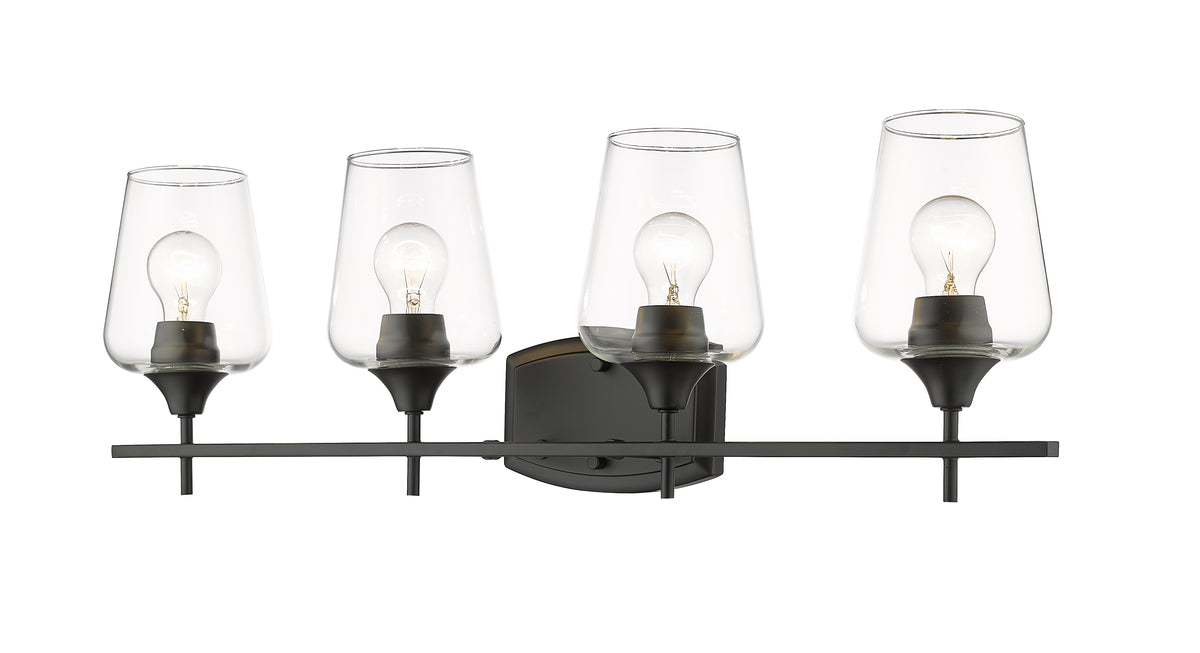 Luminaire de vanité Joliet Noir mat, 30" – vue 5