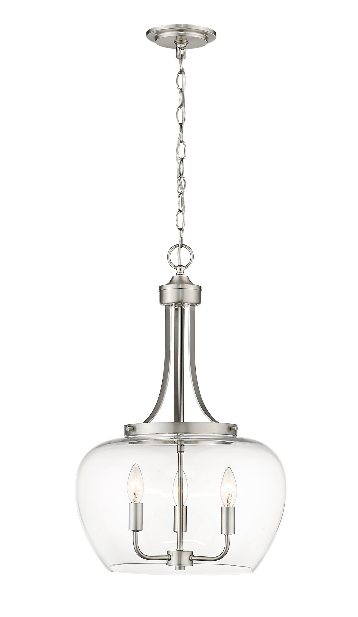 Lustre Joliet Nickel brossé, 15 3/4" – vue 4