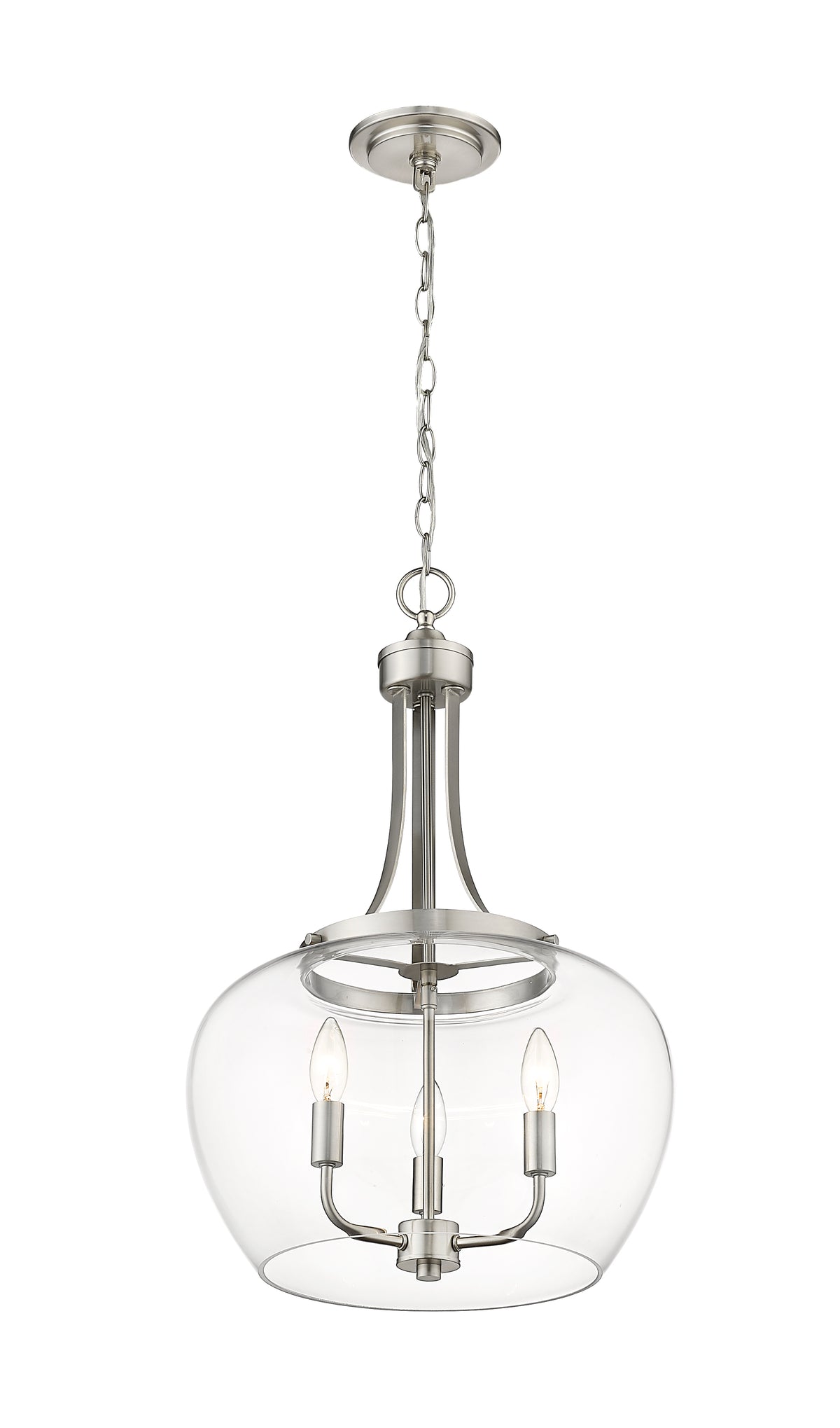 Lustre Joliet Nickel brossé, 15 3/4" – vue 5