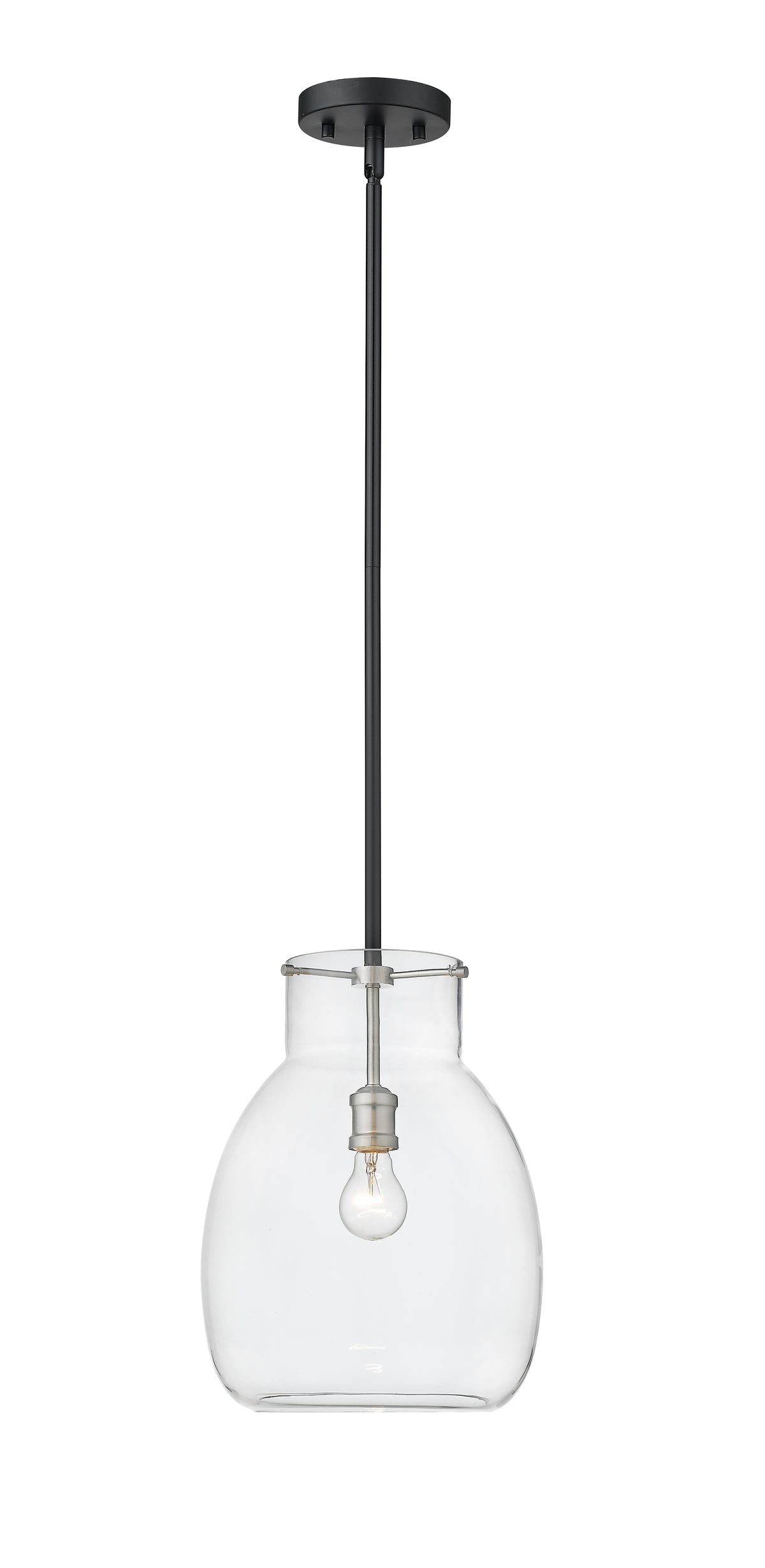 Suspension Bella Noir mat + Nickel brossé, 16" – vue 4
