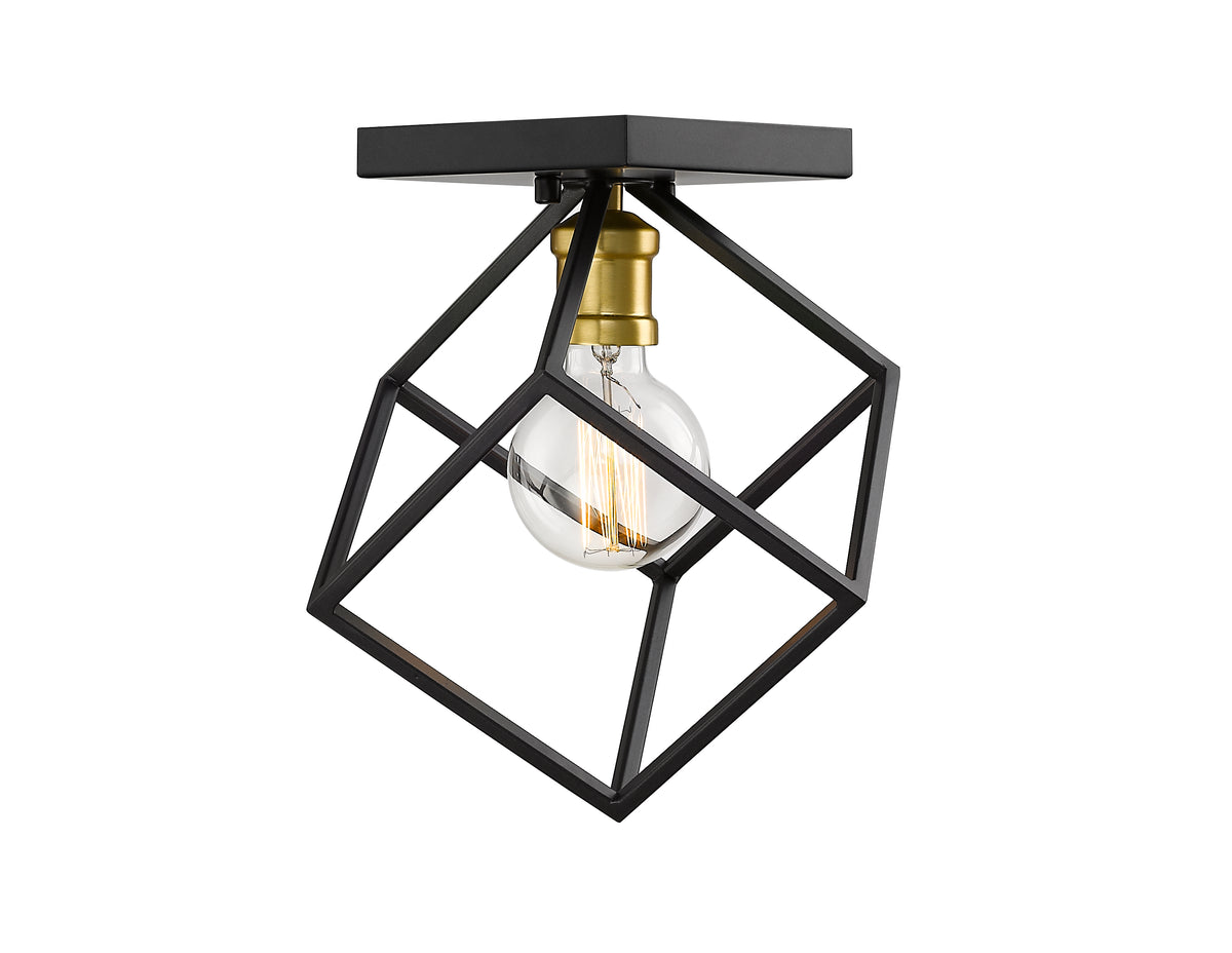 Plafonnier Vertical Bronze + Laiton vieilli – vue 5
