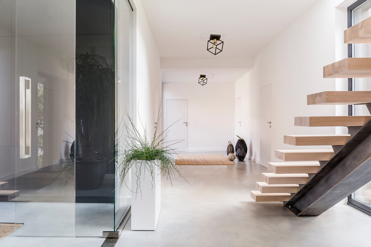 Plafonnier Vertical Bronze + Laiton vieilli – vue 2