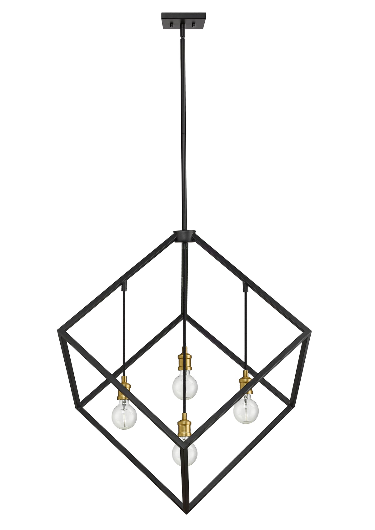 Suspension Vertical Bronze + Laiton vieilli, 34" – vue 4
