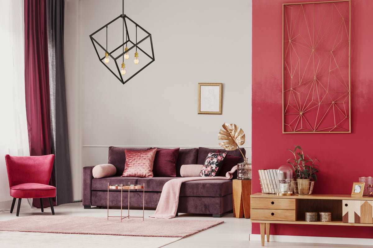 Suspension Vertical Bronze + Laiton vieilli, 34" – vue 3