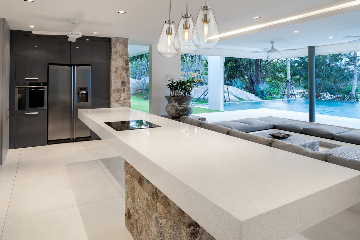 Suspension linéaire Ayra Nickel brossé – vue 2