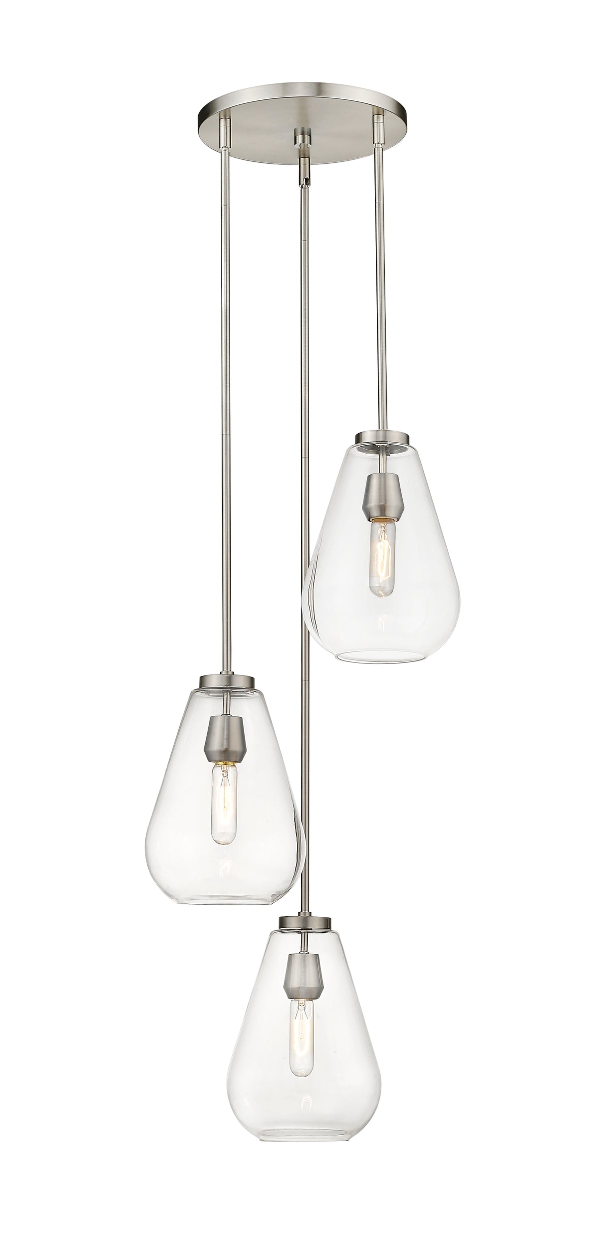 Suspension multiple Ayra Nickel brossé – vue 4