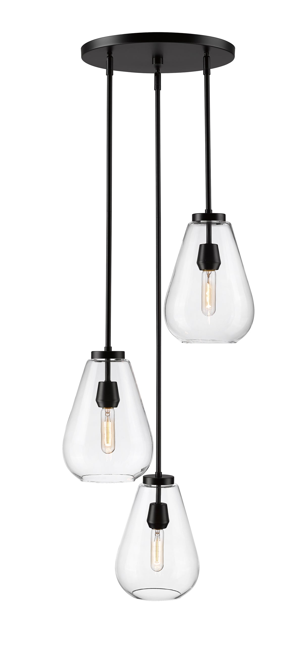 Suspension multiple Ayra Noir mat – vue 4
