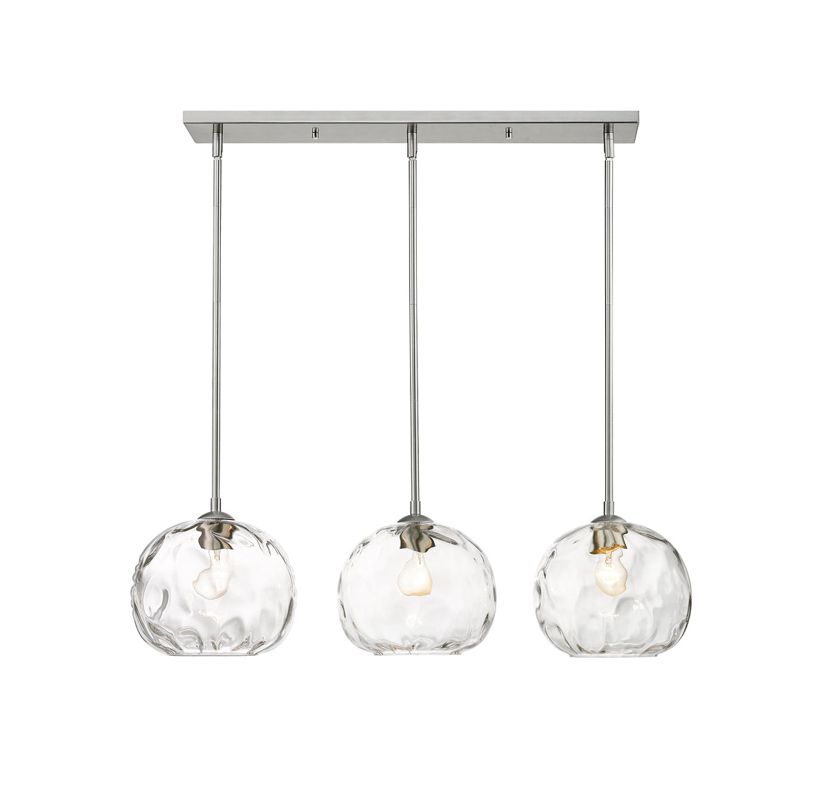 Suspension linéaire Chloe Nickel brossé – vue 4