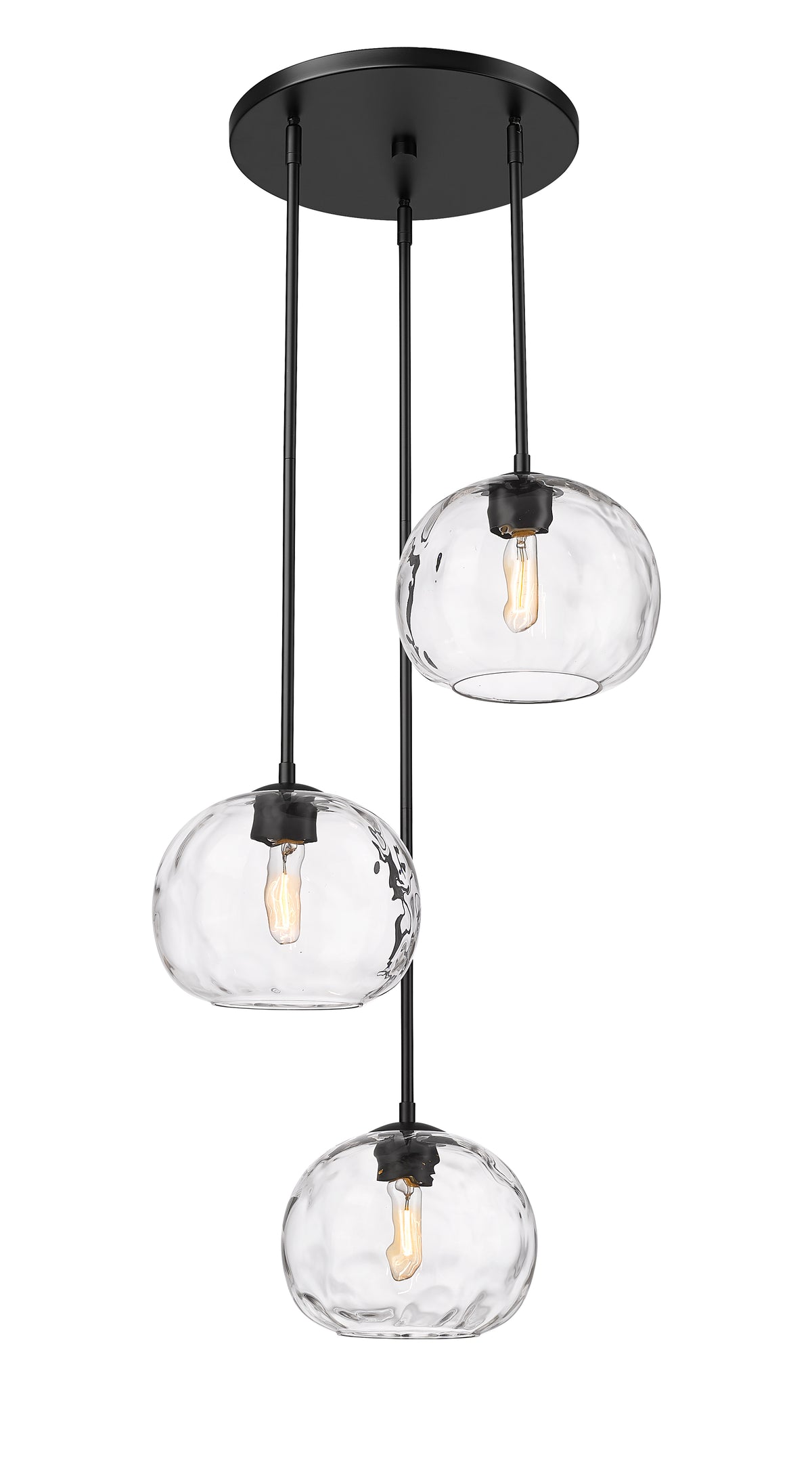 Suspension multiple Chloe Noir mat – vue 4