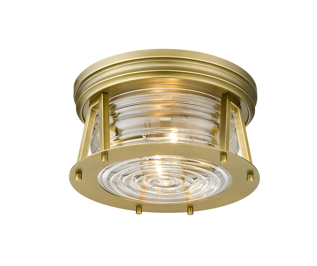 Plafonnier Cape Harbor Laiton frotté, 12" – vue 5