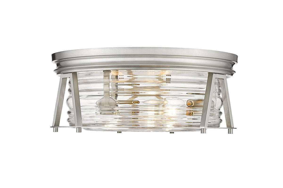 Plafonnier Cape Harbor Nickel brossé, 16" – vue 4
