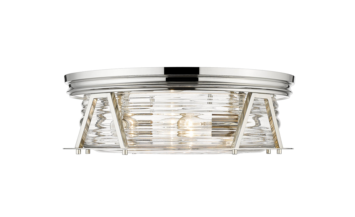 Plafonnier Cape Harbor Nickel poli, 20" – vue 4