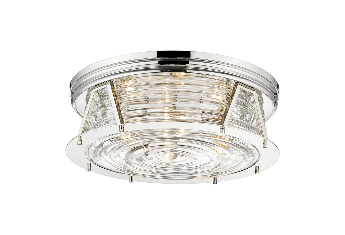 Plafonnier Cape Harbor Nickel poli, 20" – vue 5