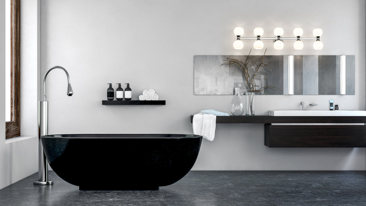 Luminaire de vanité Artemis Chrome, 45" – vue 3