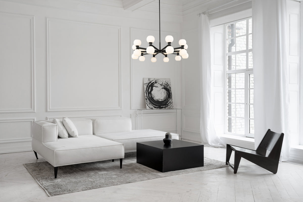 Lustre Artemis Noir mat, 42" – vue 2