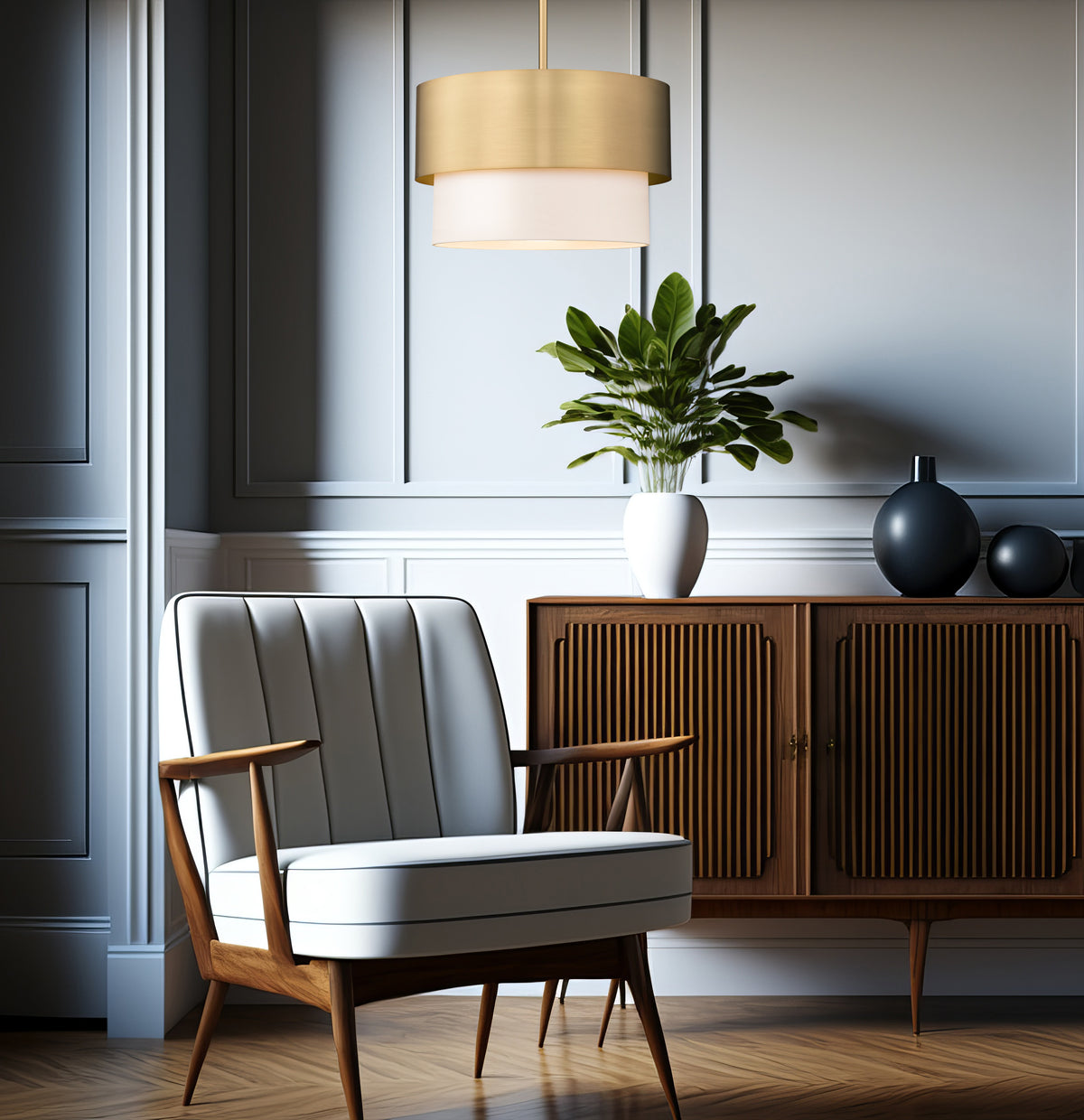 Suspension Counterpoint Or moderne, 12" – vue 2