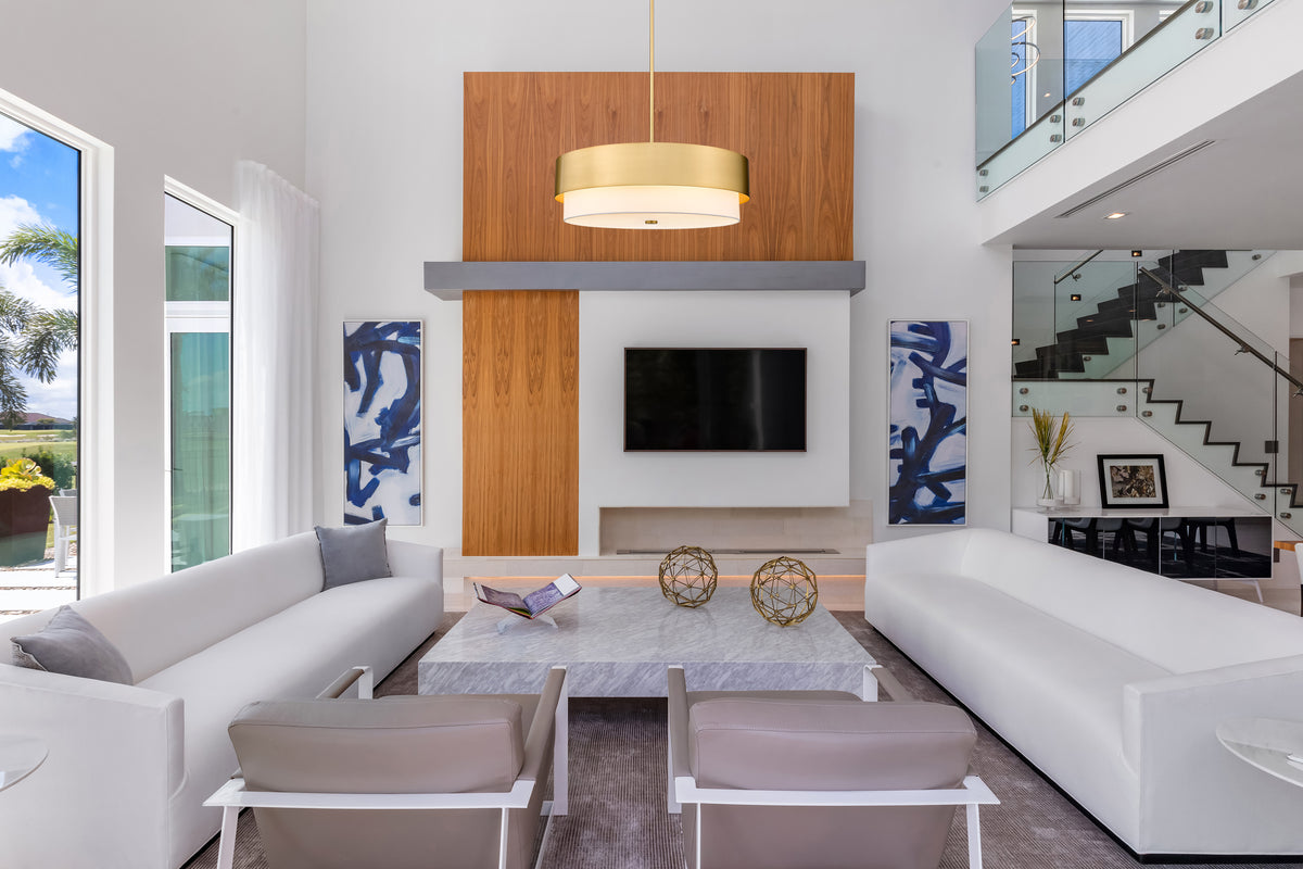 Lustre Counterpoint Or moderne – vue 2