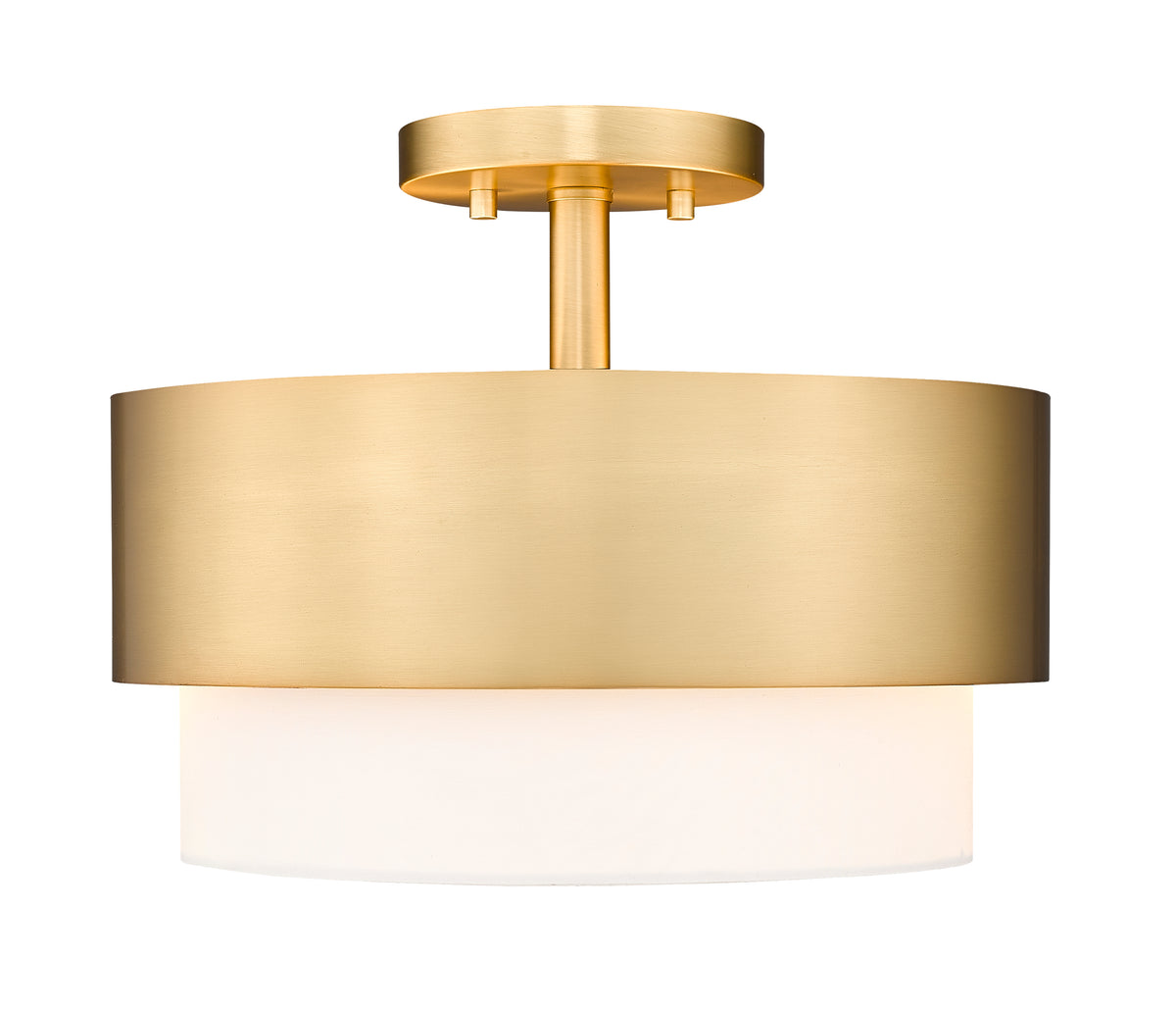 Semi-plafonnier Counterpoint Or moderne, 13" – vue 4