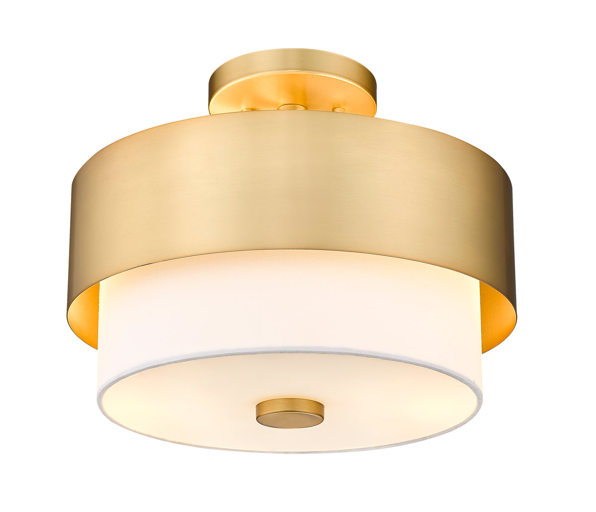 Semi-plafonnier Counterpoint Or moderne, 13" – vue 5