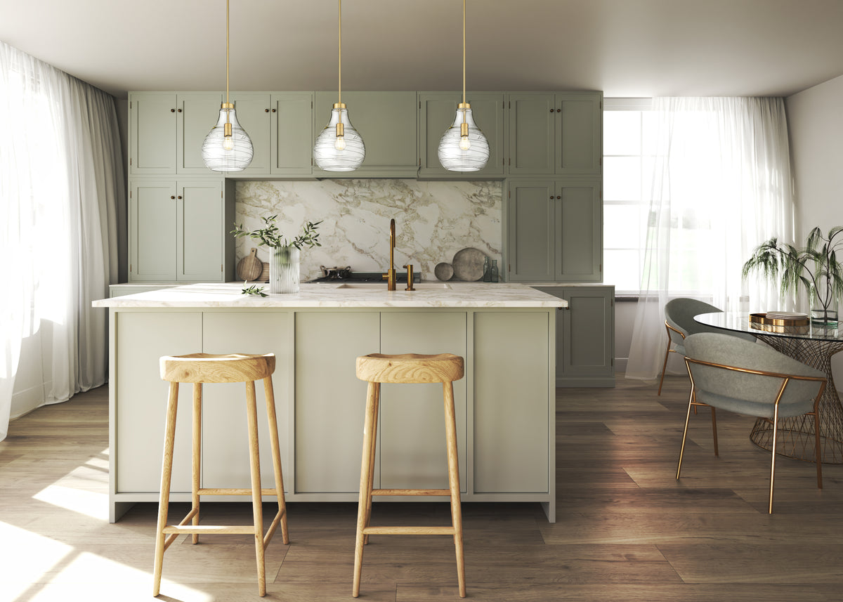 Mini-suspension Bon Air Or moderne – vue 2