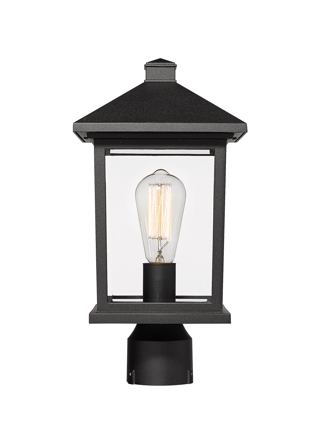 Lanterne extérieure sur socle Portland Noir, 8", 16" – vue 2